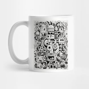 Cartoon Anteater Graffiti #2 Mug